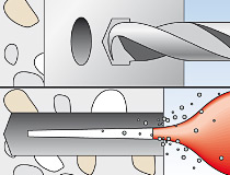 fischer Hochleistungsinnengewindeanker FH II - I - Montageschritt 01