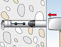 fischer Hochleistungsinnengewindeanker FH II - I - Montageschritt 02