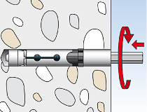 fischer Hochleistungsinnengewindeanker FH II - I - Montageschritt 03