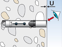 fischer Hochleistungsinnengewindeanker FH II - I - Montageschritt 04