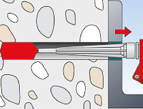 fischer Montagemörtel 300T und Ankerstange FIS A - Durchsteckmontage in Beton - Montage 03