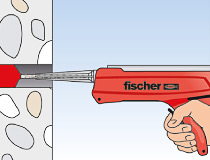 fischer Montagemörtel 300T und Ankerstange FIS A - Innengewindeanker RG MI in Beton - Montage 03