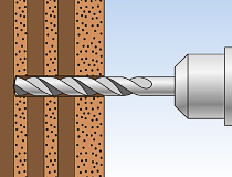 fischer Montagemörtel 300T und Ankerstange FIS A - Montage in Lochstein - Mauerwerk - Montage 01