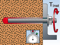 fischer Montagemörtel 300T und Ankerstange FIS A - Vorsteckmontage in Vollstein-Mauerwerk - Montage 05