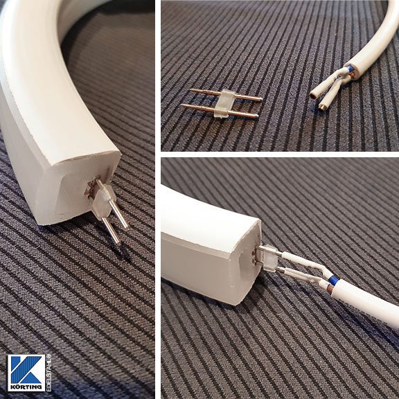 LED Profil Kabel-Anschluss