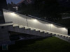 Handlaufhalter aus Edelstahl mit Rohraufnahme für Nutrohr - Ansicht Handlauf mit LED-Beleuchtung