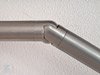 Edelstahl Rohrbogen mit Gelenk 0°-45° montiert mit Edelstahlrohr ø42,4x2,0 mm