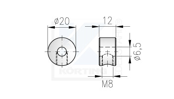 Seilstopper aus Edelstahl geeignet für Edelstahlseil 4 mm und 6 mm zum Auffädeln