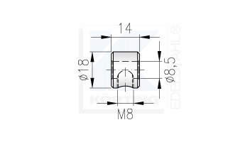 Seilstopper für Edelstahlseil 6 mm