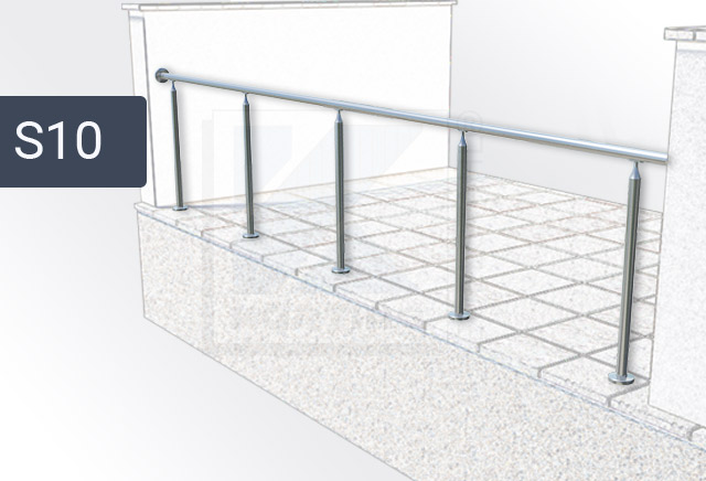 Glasklemmen aus Edelstahl für Glasgeländer