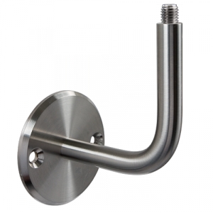 Handlaufhalter für Handlauf aus Edelstahl, Handlaufträger gebogen zum Verschrauben mit M8 Gewindestift, ohne Abdeckrosette Handlaufhalter für Handlauf aus Edelstahl, Handlaufträger gebogen zum Verschrauben mit M8 Gewindestift, ohne Abdeckrosette