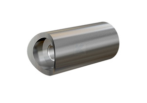 Distanzstück aus Edelstahl, Länge 50 mm für Rohr 42,4 mm mit Innengewinde M10 Distanzstück aus Edelstahl, Länge 50 mm für Rohr 42,4 mm mit Innengewinde M10
