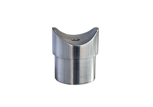 Edelstahl Rohraufnahme zum Einkleben in Rohr 42,4x2,0 mm mit Fräsung für Rohr 42,4 mm Edelstahl Rohraufnahme zum Einkleben in Rohr 42,4x2,0 mm mit Fräsung für Rohr 42,4 mm