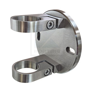 Wandanker ø120x10 mm mit 2 Rohrklemmen für Rohr ø42,4 mm