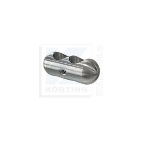 Edelstahl Zierstab-Bund ø16 mm, Länge 40 mm, 2x Dgbg ø12,1 mm Edelstahl Zierstab-Bund ø16 mm, Länge 40 mm, 2x Dgbg ø12,1 mm