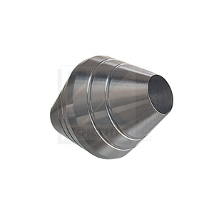 Edelstahl Zierstück Kegel mit Durchgangsbohrung ø12,1 mm