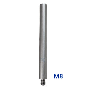 Handlaufträger ø12 mm, 120 mm lang, Anschlussgewinde M8 zum Anschweißen Handlaufträger ø12 mm, 120 mm lang, Anschlussgewinde M8 zum Anschweißen