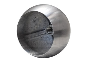 Rohrabchlusskugel ø55 mm aus Edelstahl-Guss mit Innengewinde M8 Rohrabchlusskugel ø55 mm aus Edelstahl-Guss mit Innengewinde M8