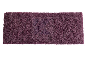 Schleifvlies | rotbraun - fein - handliches Stück zum Nachschleifen von Edelstahl