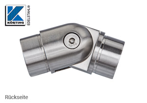 Rohrbogen mit Gelenk 0°-90° zum Einkleben in Rohr 42,4x2,0 mm - Rückseite Rohrbogen mit Gelenk 0°-90° zum Einkleben in Rohr 42,4x2,0 mm - Rückseite
