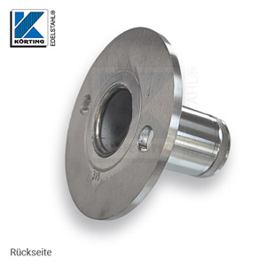 Boden- / Wandflansch für Rohr ø42,4x2,0 mm, Hülse verschweißt