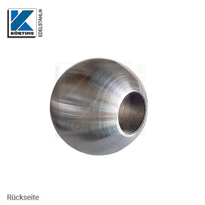 Edelstahl-Kugel ø30 mm, massiv, mit Sackloch ø12,1 mm