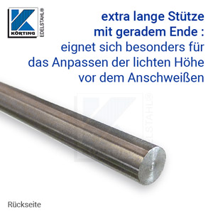 Handlaufträger ø12 mm, 120 mm lang ermöglicht das Anpassen der Handlaufhöhe Handlaufträger ø12 mm, 120 mm lang ermöglicht das Anpassen der Handlaufhöhe