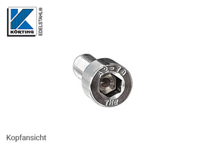 Zylinderkopfschraube DIN 912-A2 - Kopfansicht Innensechskant