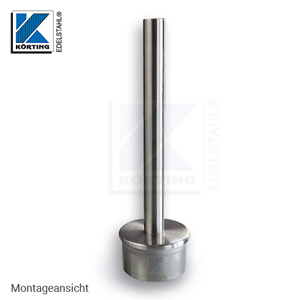 Handlaufträger ø12 mm, kann mit Endkappe als Pfostenabschluss montiert werden Handlaufträger ø12 mm, kann mit Endkappe als Pfostenabschluss montiert werden