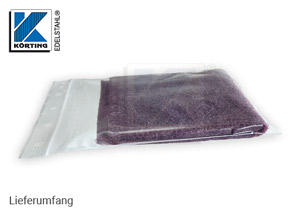 Schleifvlies | rotbraun - fein - handliches Stück verpackt