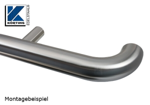 Rohrbogen aus Edelstahlrohr 40,0x2,0 mm - Montagebeispiel