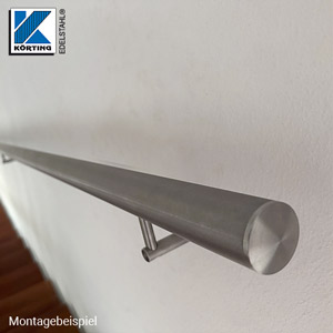 Handlaufhalter mit Senkschraube - Montagebeispiel - Wandhandlauf Handlaufhalter mit Senkschraube - Montagebeispiel - Wandhandlauf
