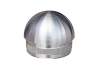 Rohrstopfen mit Rändelung, halbrund, für Edelstahlrohr 42,4x2,0 mm, Guss Werkstoff 1.4301, Oberfläche fein gedreht - Produktansicht