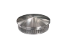 Rohrstopfen mit Rändelung, gewölbt, für Edelstahlrohr 42,4x2,0 mm, Werkstoff 14301, Oberfläche fein gedreht