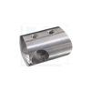 Edelstahl Stabhalter - an Rohr ø42,4 mm für Rd 12 mm
